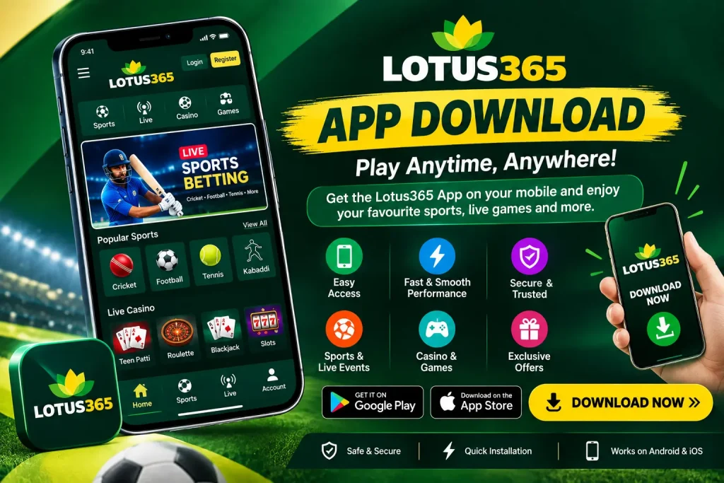 Lotus365 APP Download for mobile devices